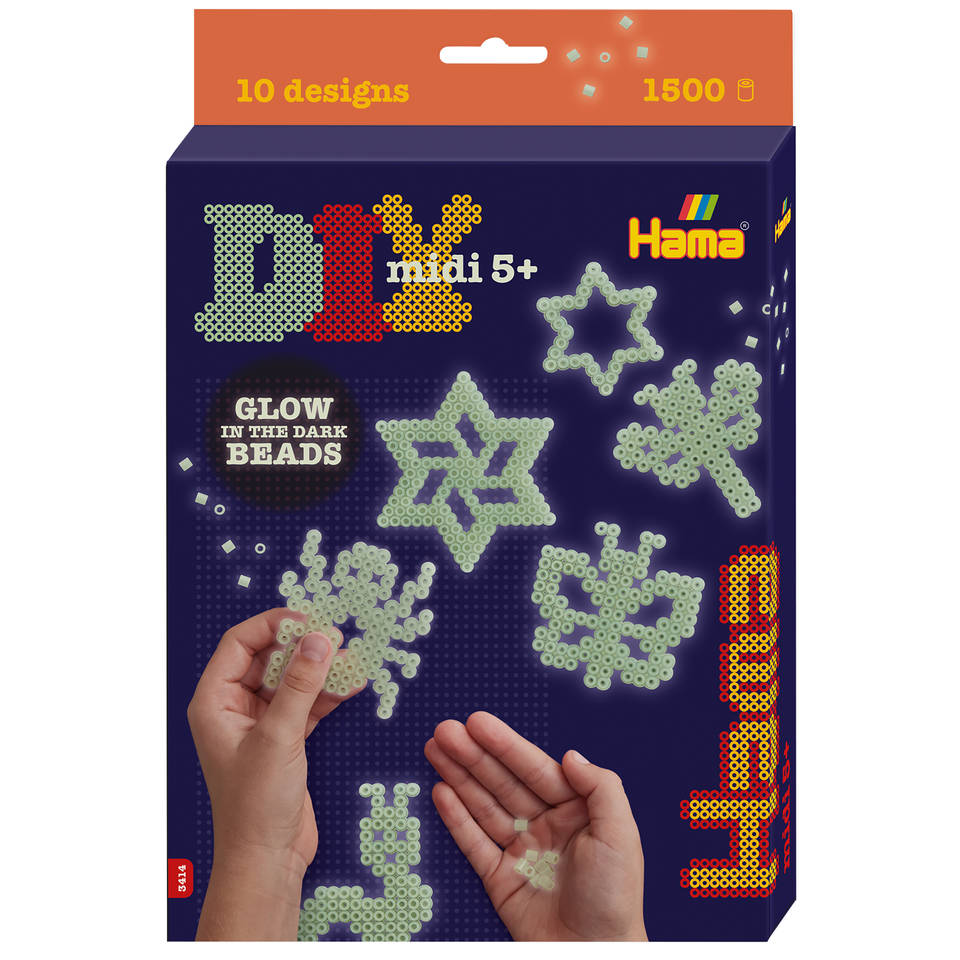 Hama strijkkralen Glow in the Dark set