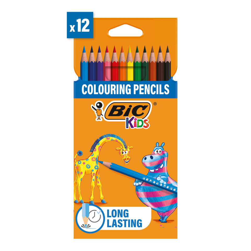 BIC Tropicolors kleurpotloden set -12-delig