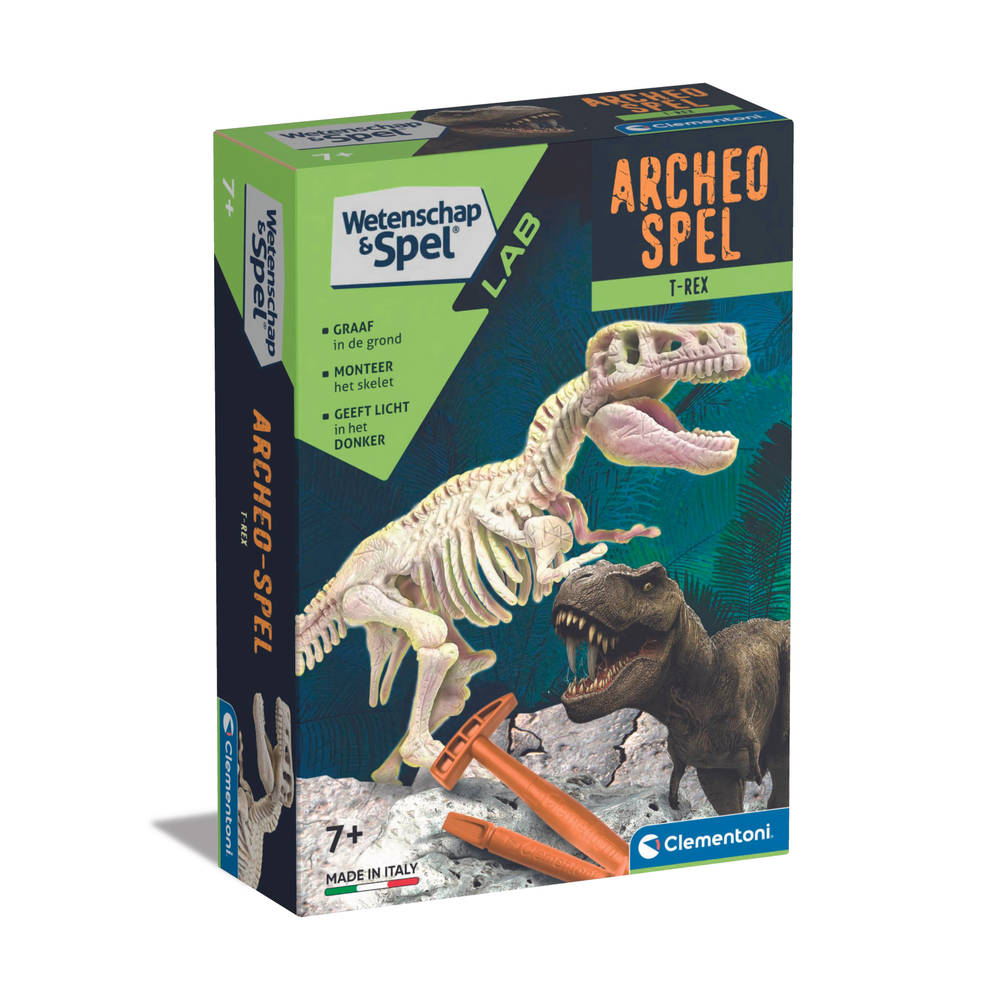 Clementoni Archeospel T-rex fluoriserend Main Image