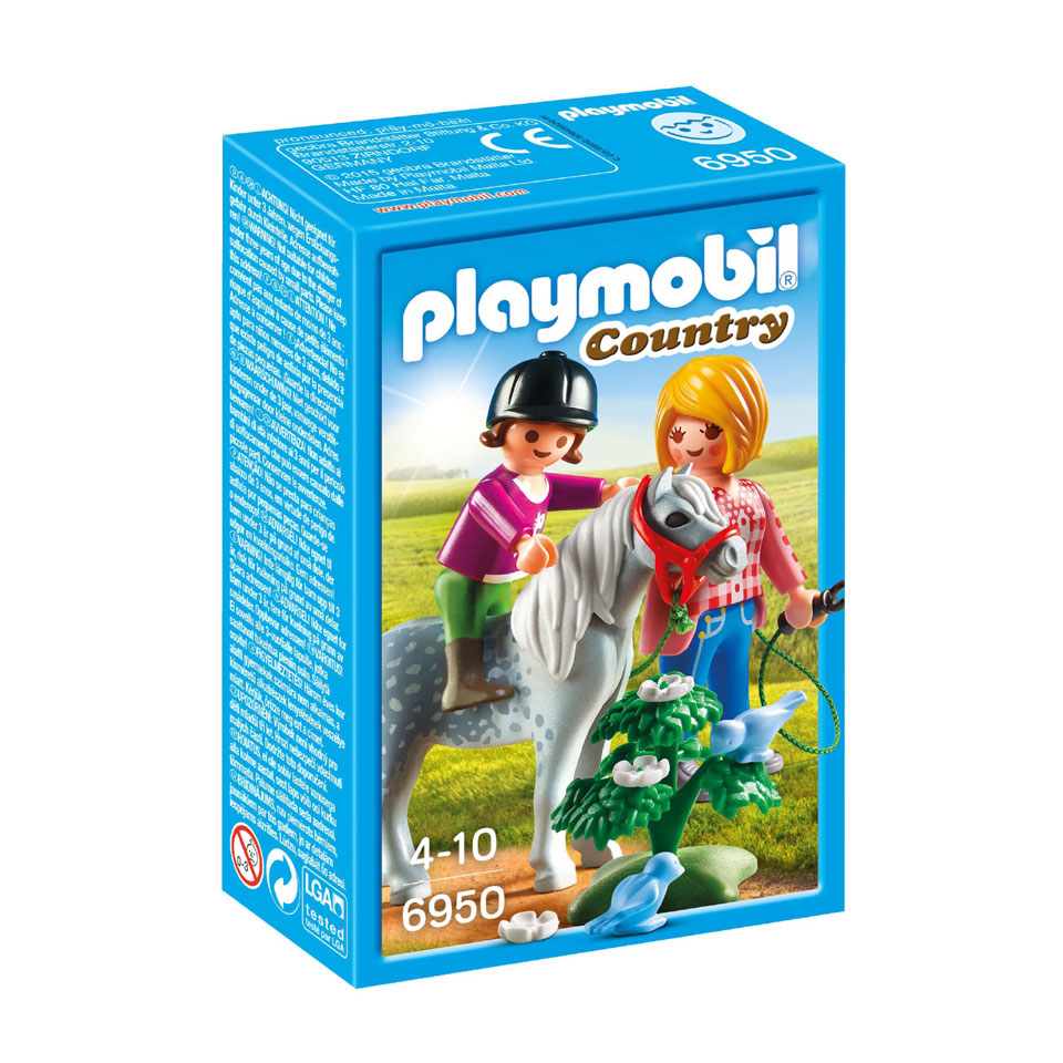 PLAYMOBIL Country ponyrijden met mama 6950