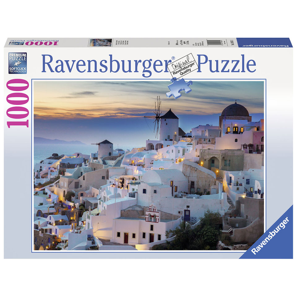 Ravensburger puzzel Avond in Santorini - 1000 stukjes