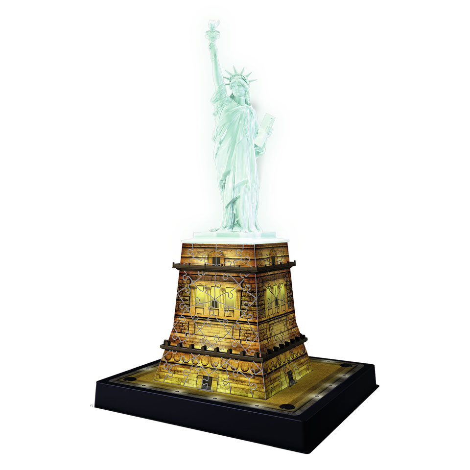 Meenemen tevredenheid rollen Ravensburger 3D-puzzel Statue of Liberty Night Edition - 108 stukjes