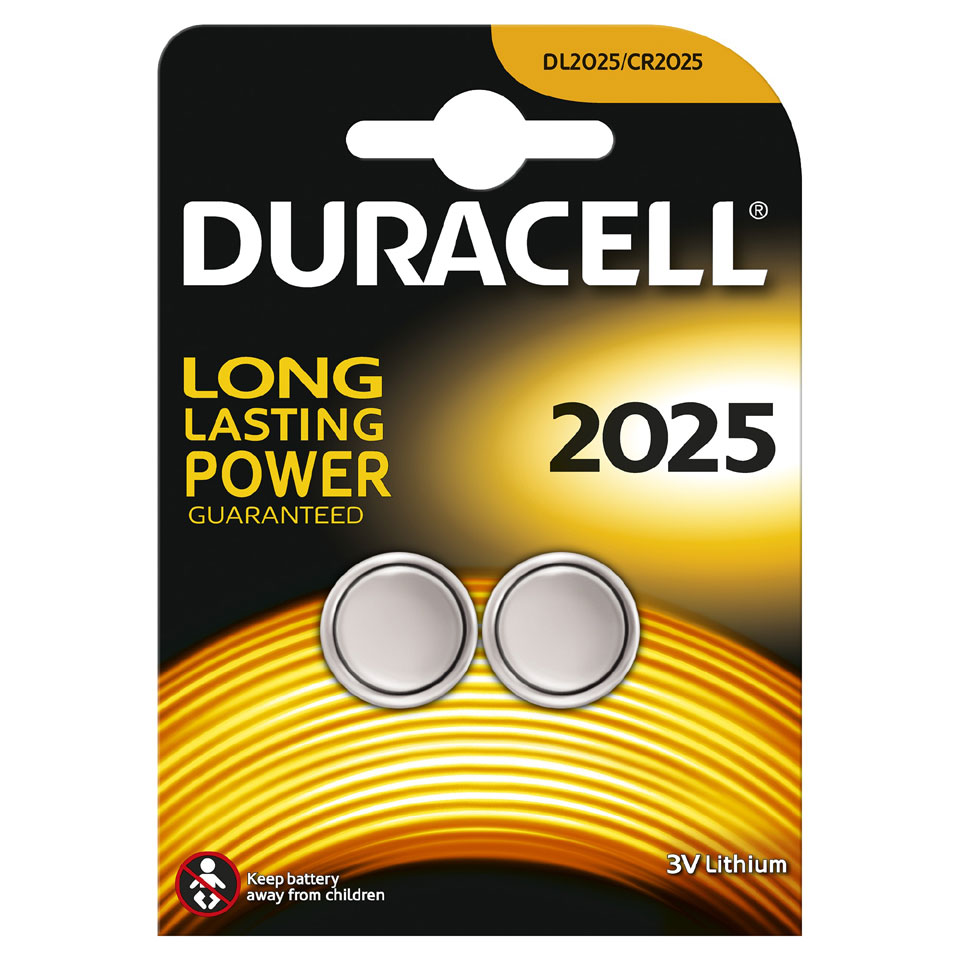 Duracell Specialty lithium knoopcelbatterij - CR2025 - 2 stuks