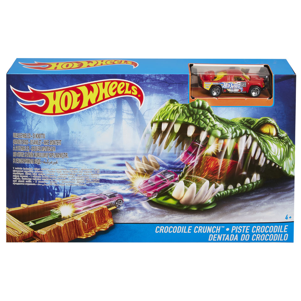 Hot Wheels Creatures trackset krokodil