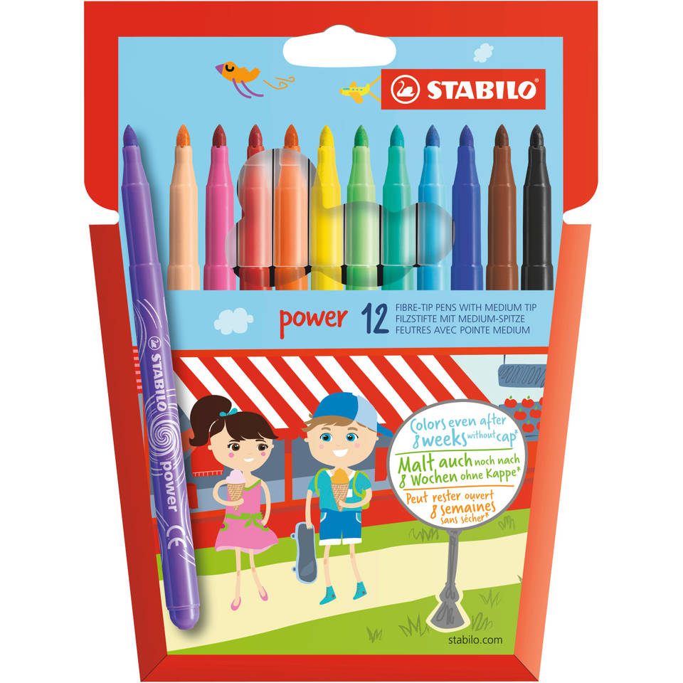 STABILO Power viltstift set 12-delig