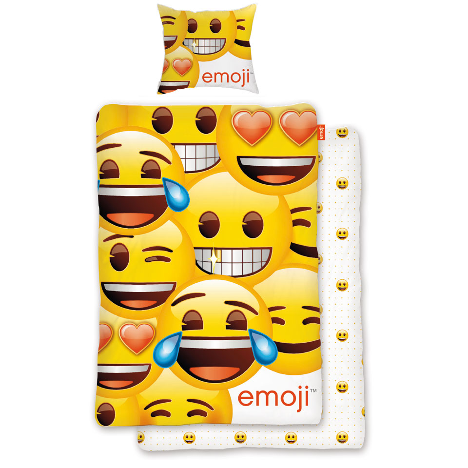 Emoji dekbedovertrek 140 x cm