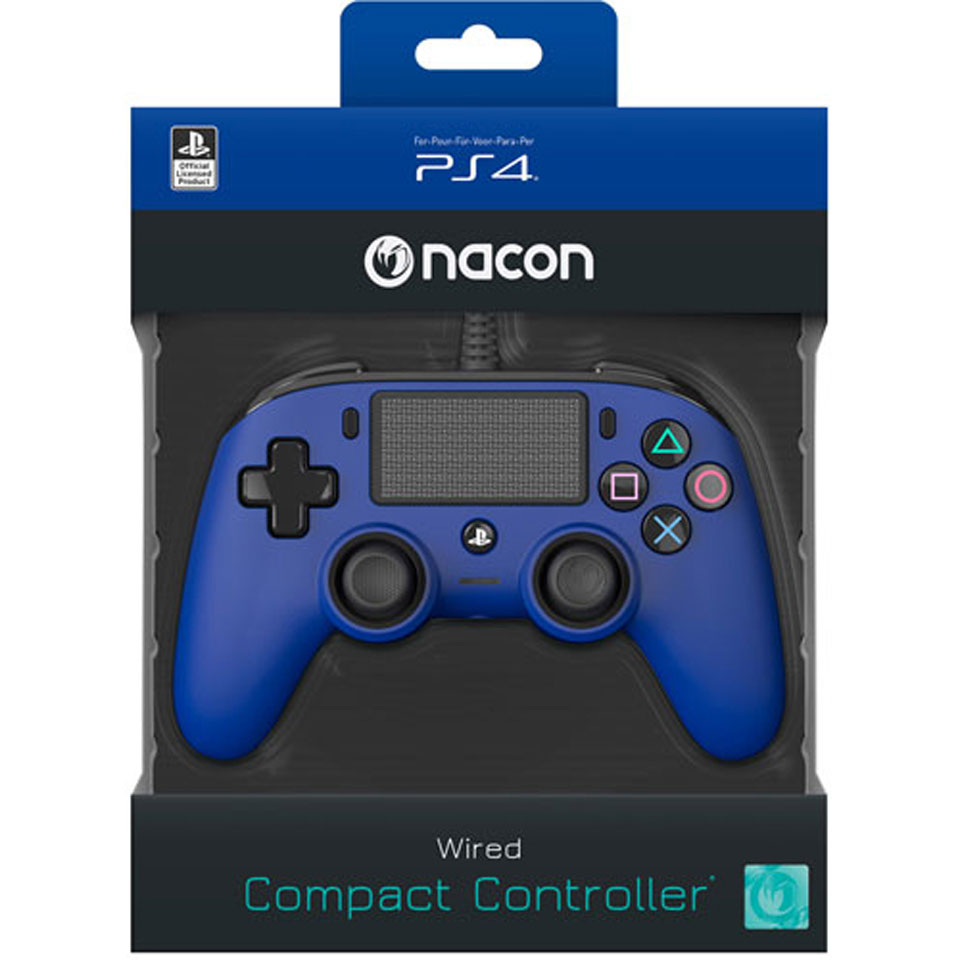 Ps4 Nacon Official Wired Controller Blauw