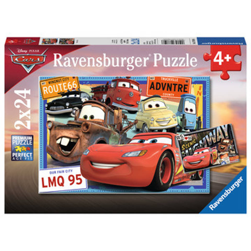 Ravensburger puzzelset Disney Cars - 2 x 24 stukjes