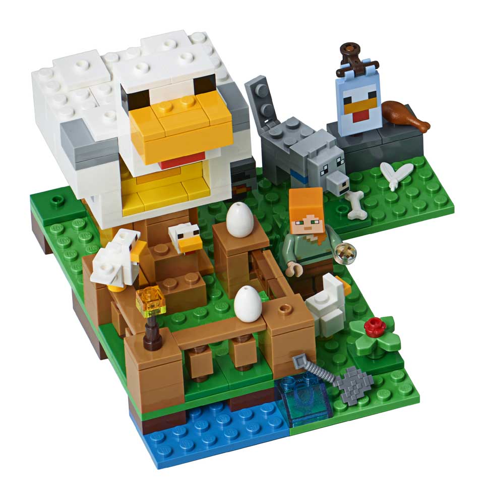 Veroorloven Ambitieus universiteitsstudent LEGO Minecraft het kippenhok 21140