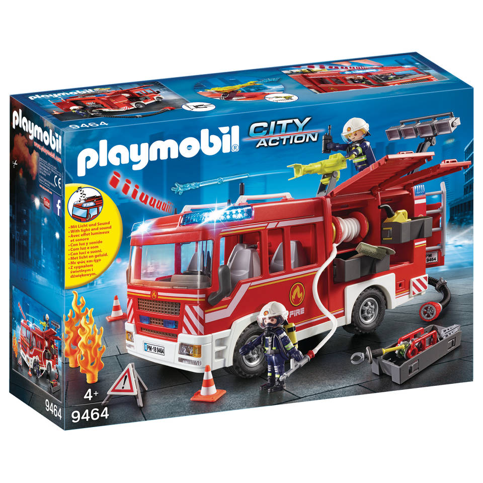 PLAYMOBIL City Action brandweer pompwagen 9464
