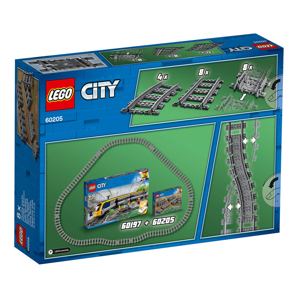 Maakte zich klaar Doorbraak houder LEGO CITY treinrails 60205