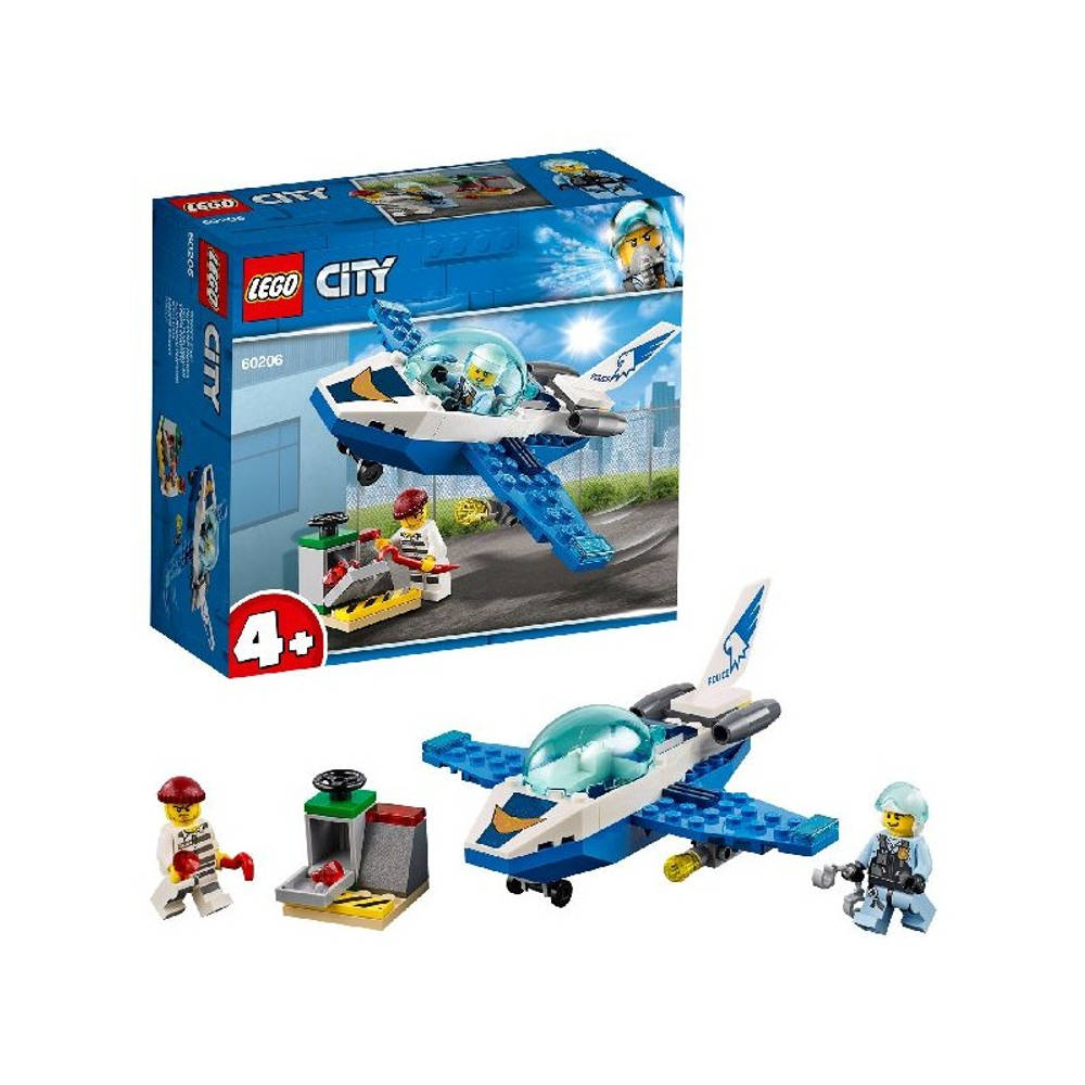 LEGO City luchtpolitie vliegtuigpatrouille 60206