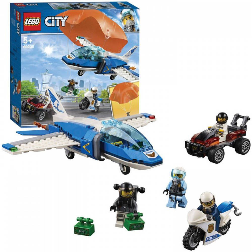 LEGO City luchtpolitie parachute arrestatie 60208