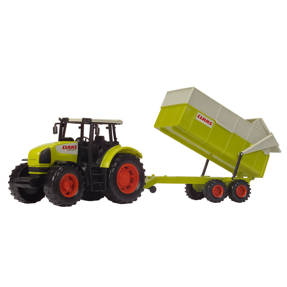 vandaag Vooruitgang Doe herleven Dickie Toys tractor met aanhanger Claas Ares - 57 cm