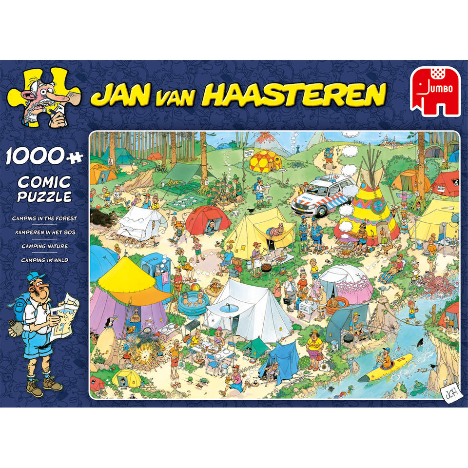 Jumbo Jan van Haasteren puzzel Kamperen in het bos - 1000 stukjes