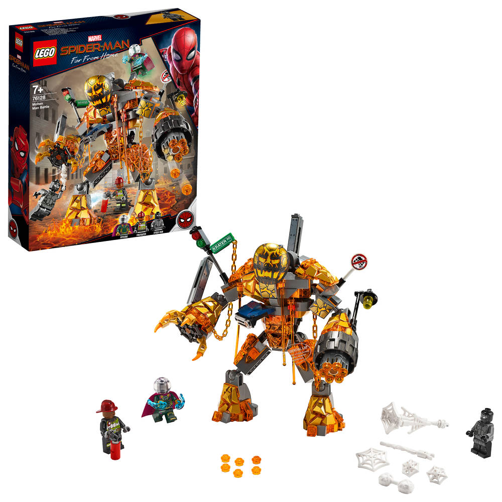 LEGO Marvel Super Heroes Molten Mans duel 76128