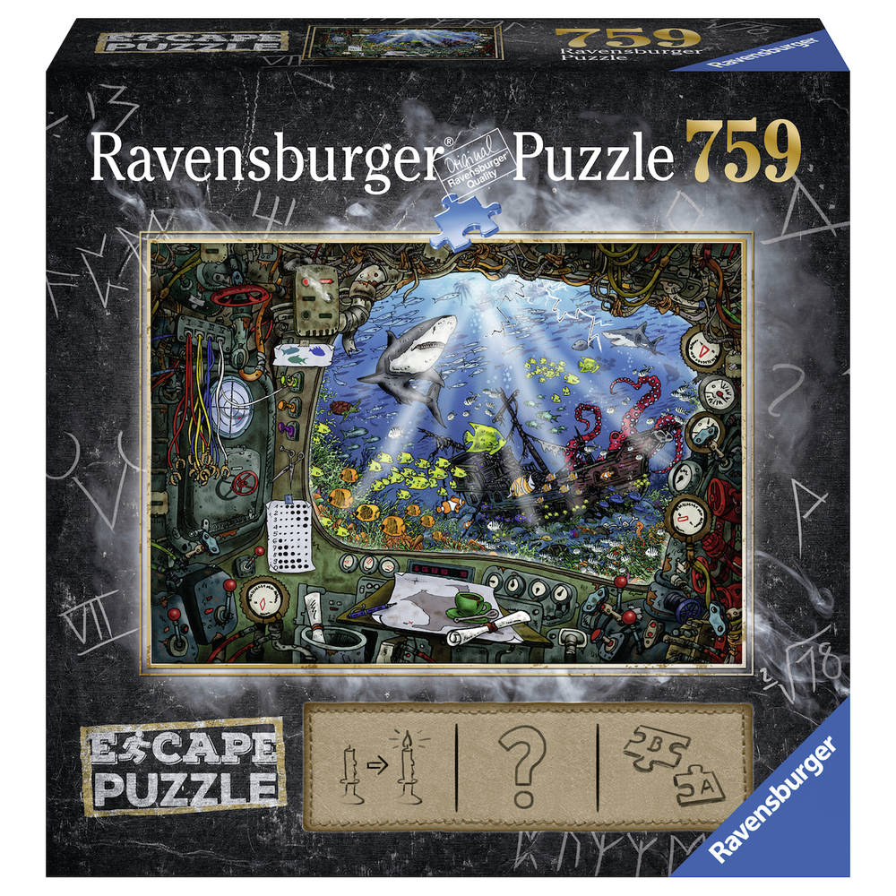 Ravensburger Escape puzzel 4: de onderzeeër - 759 stukjes