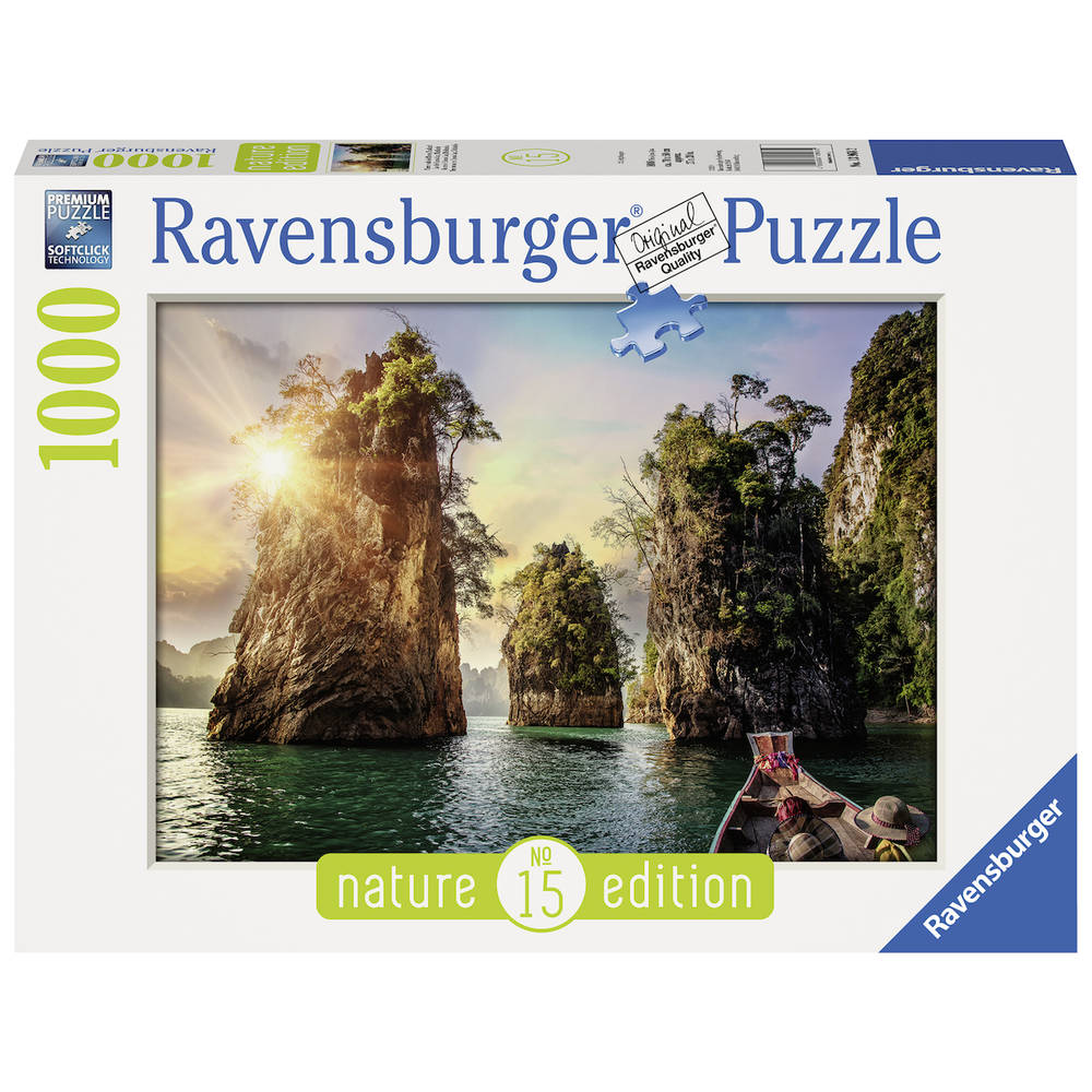 Ravensburger puzzel Three rocks in Cheow Thailand - 1000 stukjes