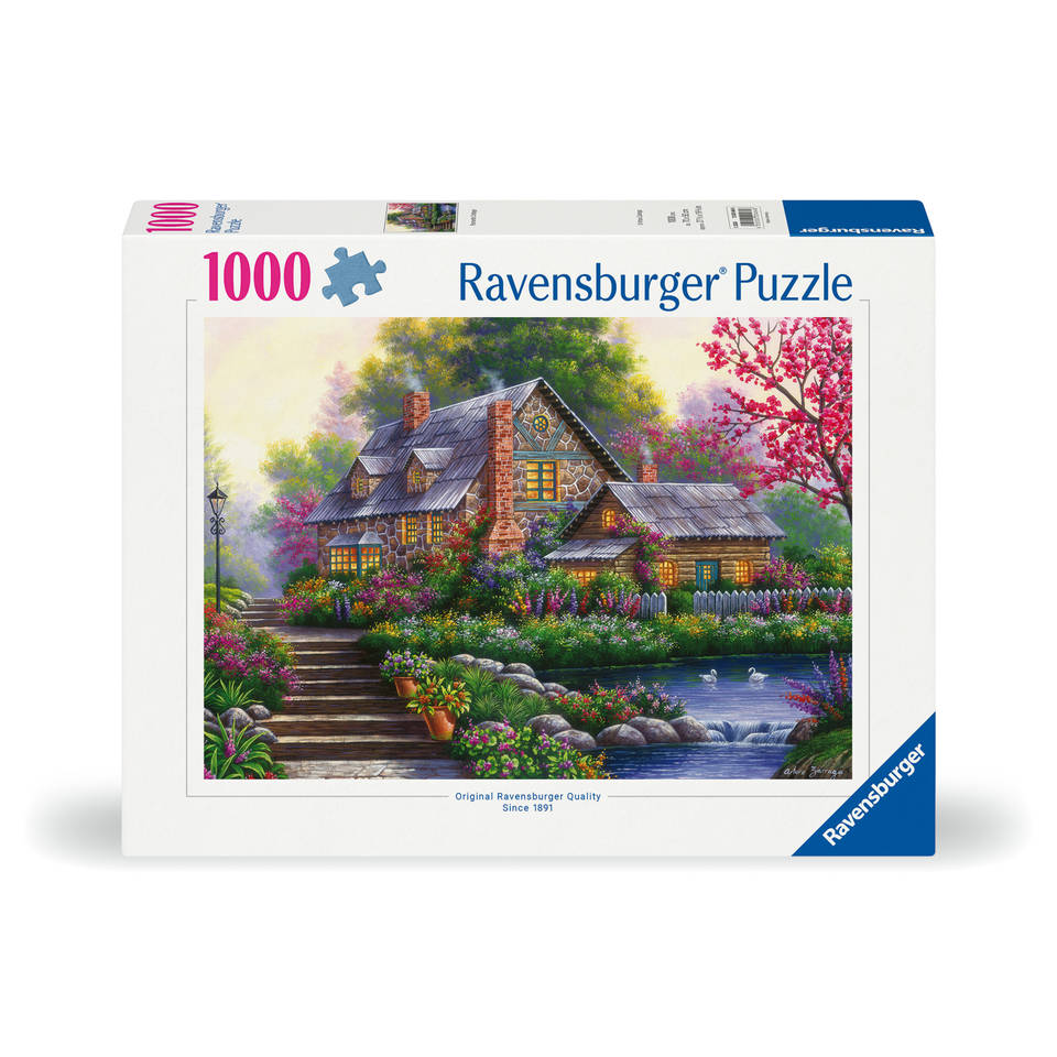 Ravensburger puzzel Romantisch huisje - 1000 stukjes