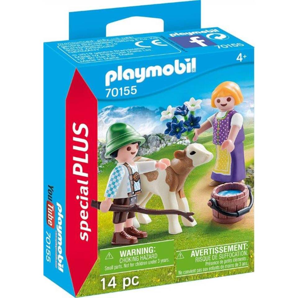 foto van PLAYMOBIL SpecialPLUS kinderen met kalf