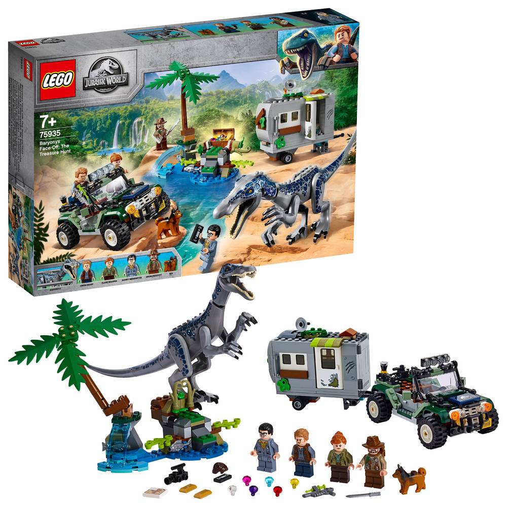LEGO Jurassic World confrontatie met baryonyx: de schattenjacht 75935