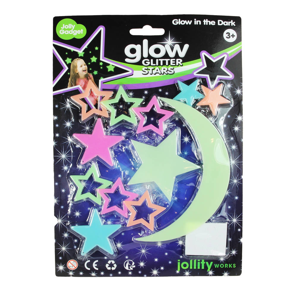 Glow in the dark sterren en kometen
