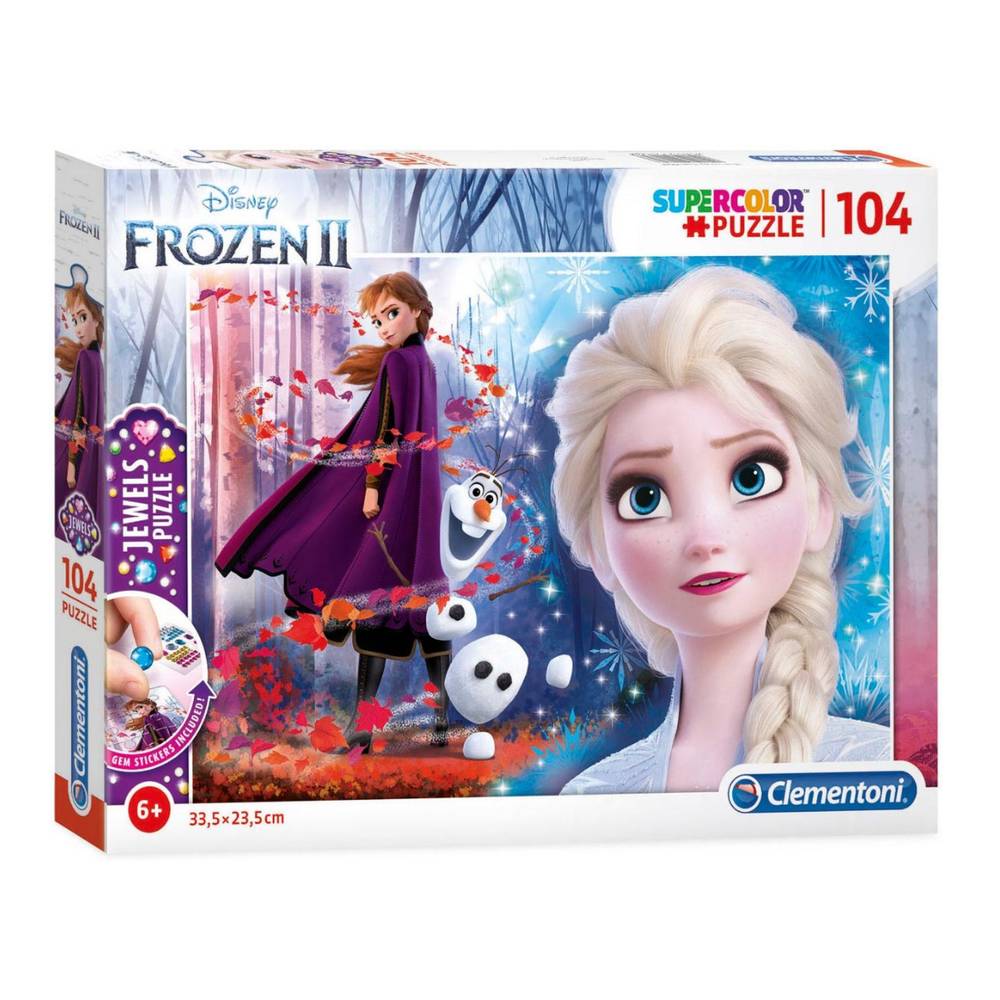 Clementoni Disney Frozen 2 Jewels puzzel - 104 stukjes
