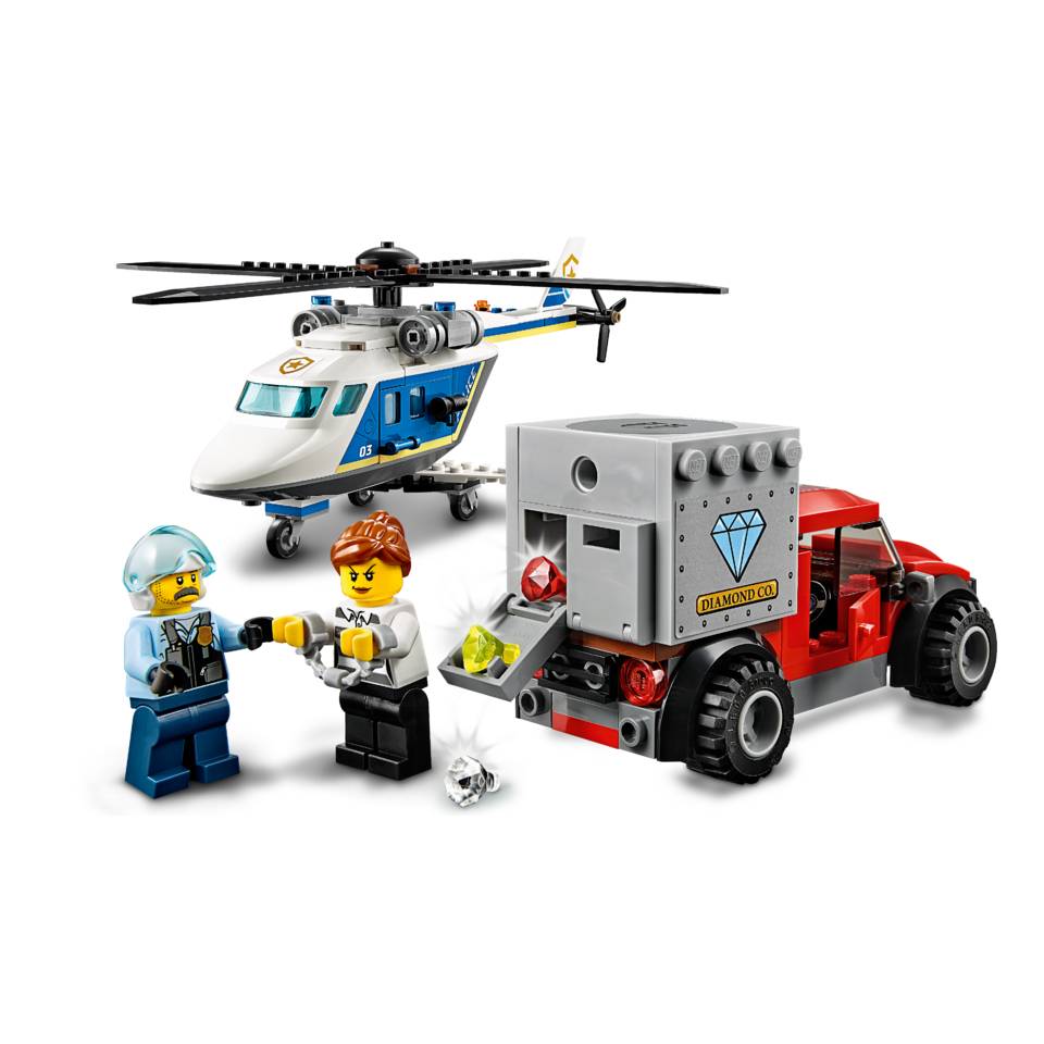 Gasvormig slijtage Orthodox LEGO CITY politiehelikopter achtervolging 60243