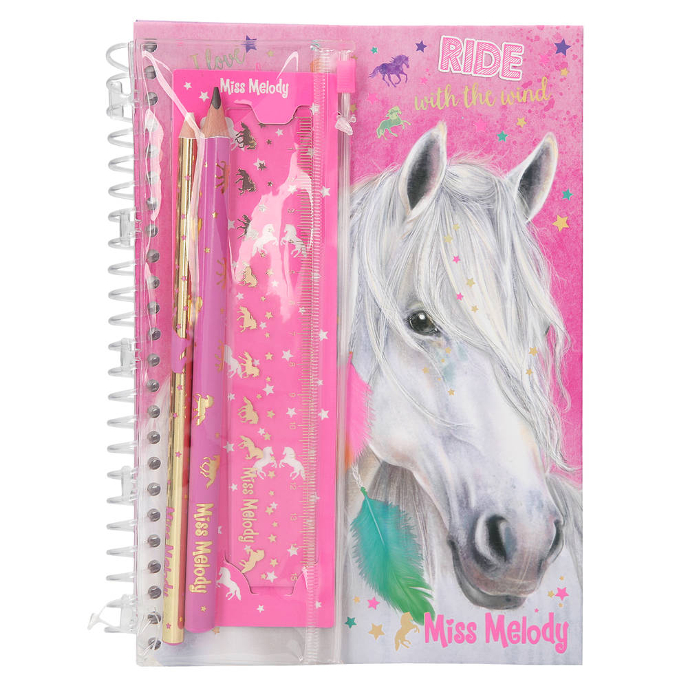 Miss Melody ringboek met schrijfset