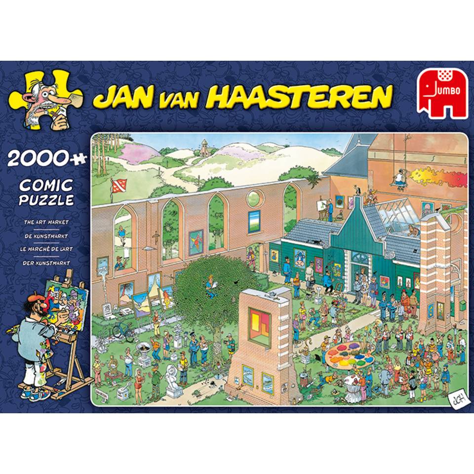 Jumbo Jan van Haasteren puzzel de kunstmarkt - 2000 stukjes