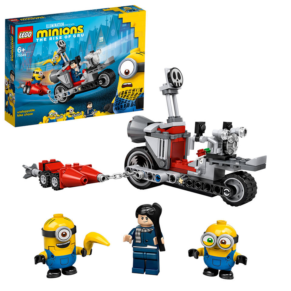 LEGO Minions: The Rise of Gru Enerverende motorachtervolging 75549