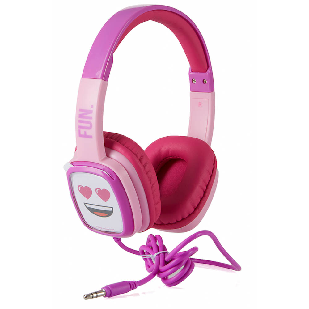 Emoji Flip & Switch Junior koptelefoon - roze