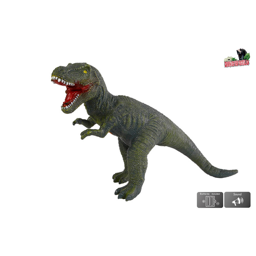 omroeper Doctor in de filosofie litteken DinoWorld T-Rex dinosaurus met geluid - 57 cm