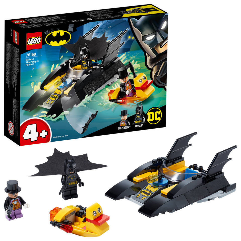 LEGO DC Comics Super Heroes Batboot de Penguin achtervolging 76158