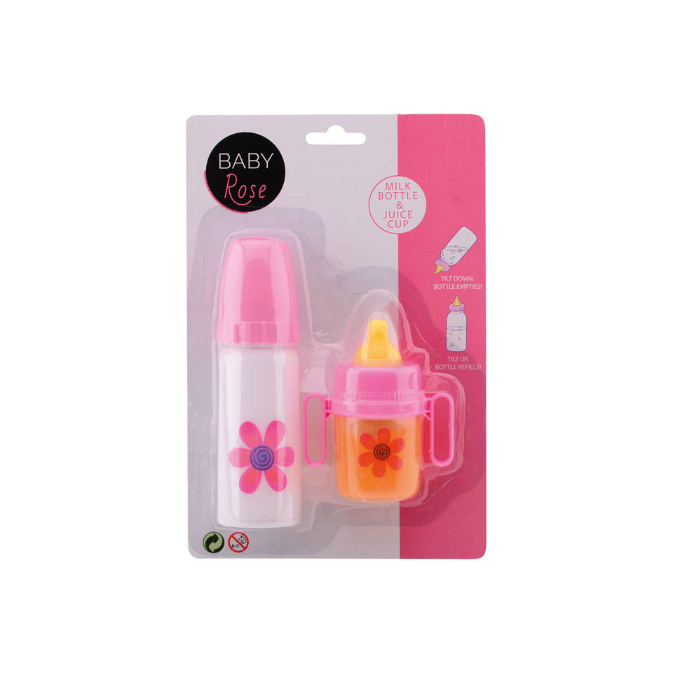 Baby Rose zuigflessen set 2-delig