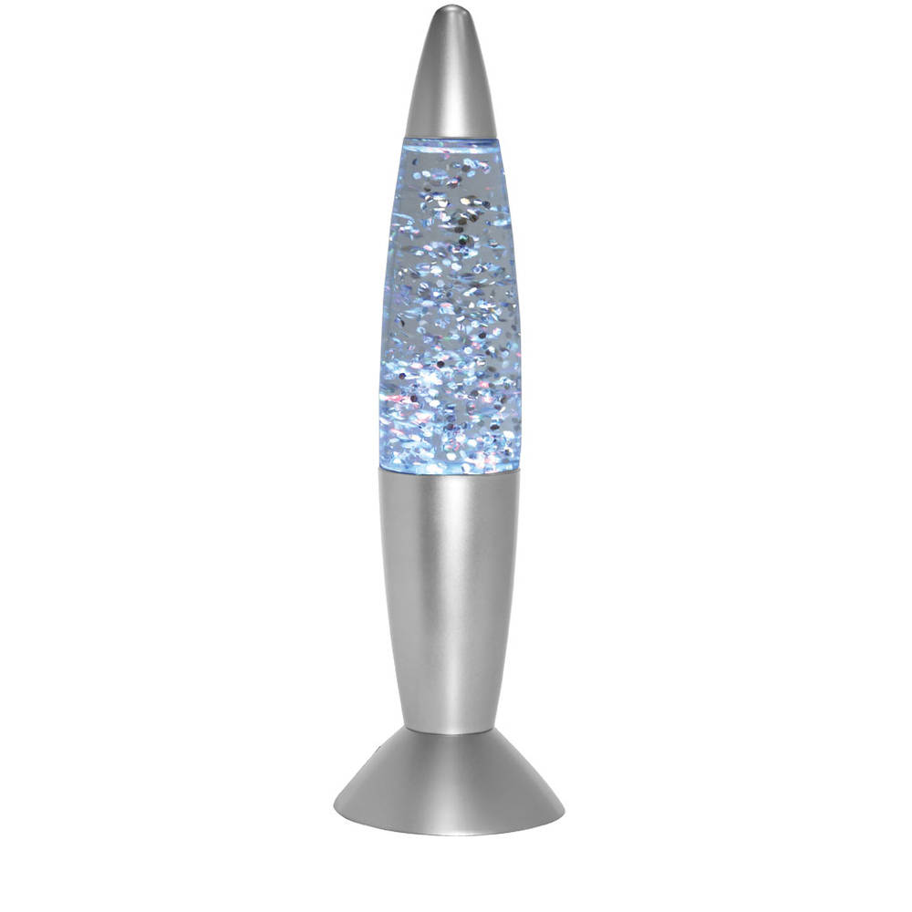 LED glitterlamp - chroom