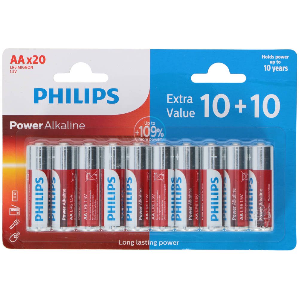 Philips LR6-AA batterijen set 20-delig