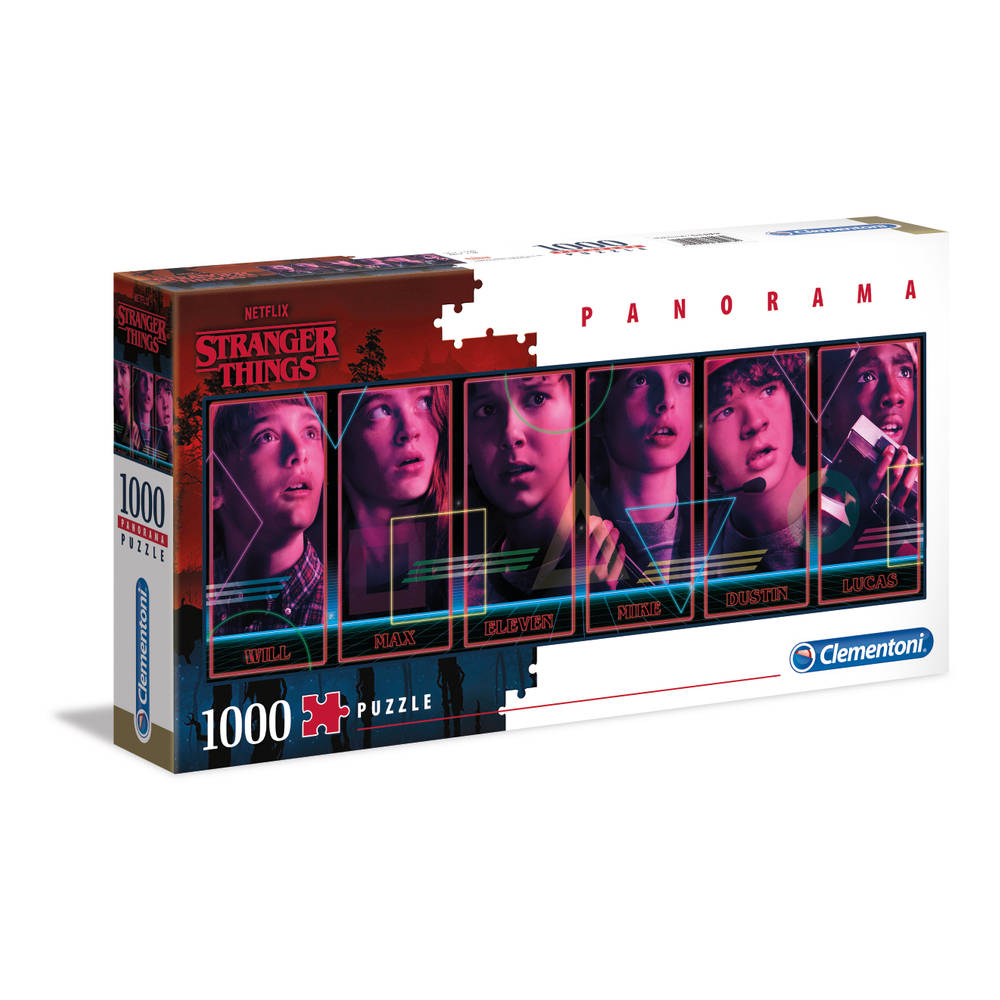 Clementoni panorama puzzel Stranger Things - 1000 stukjes