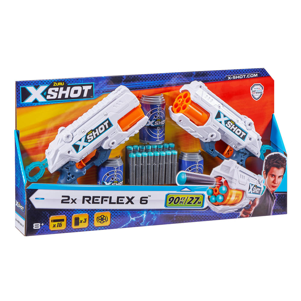 Zuru X-Shot Excel Reflex 6 blaster double pack