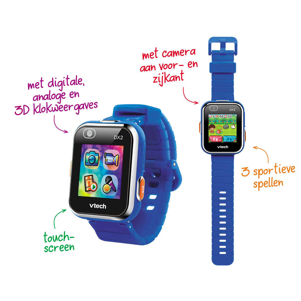 regel helpen Slordig VTech KidiZoom smartwatch DX2 - blauw