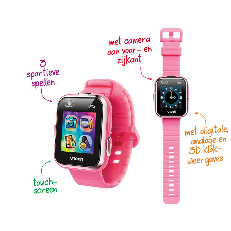 Gepensioneerd Inwoner te rechtvaardigen VTech KidiZoom smartwatch DX2 - roze