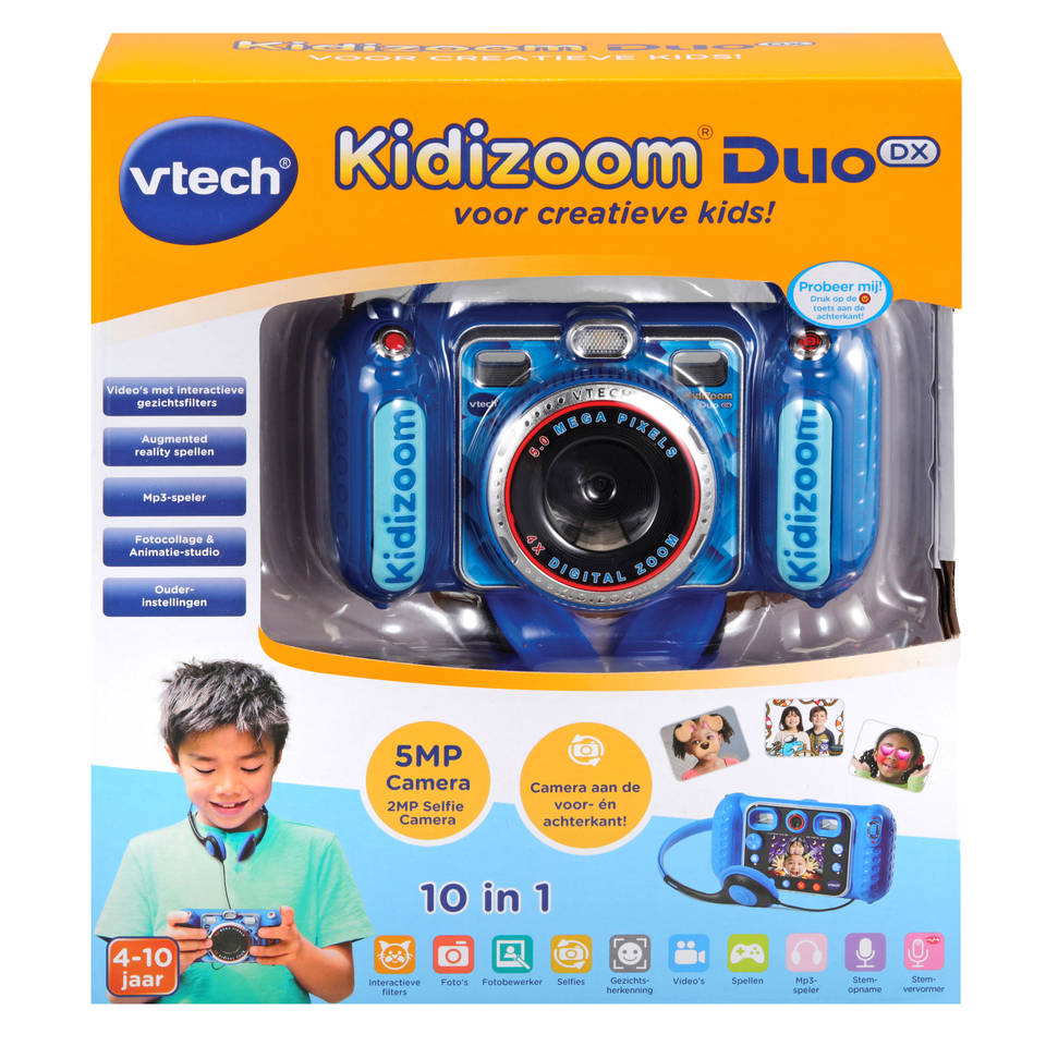 spijsvertering Marine opvolger VTech KidiZoom Duo DX camera - blauw
