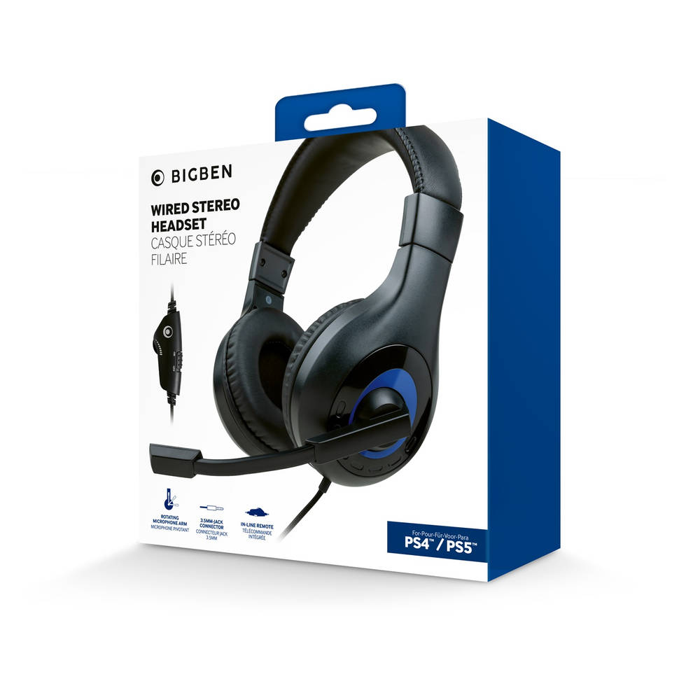 gazon landinwaarts Kast PS5 stereo gaming headset - zwart
