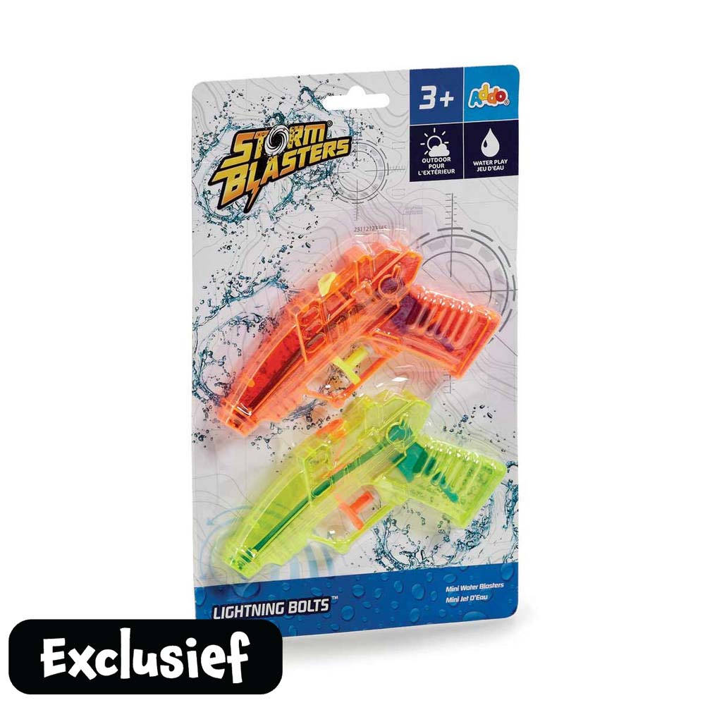 Waterpistool op kaart set 2-delig