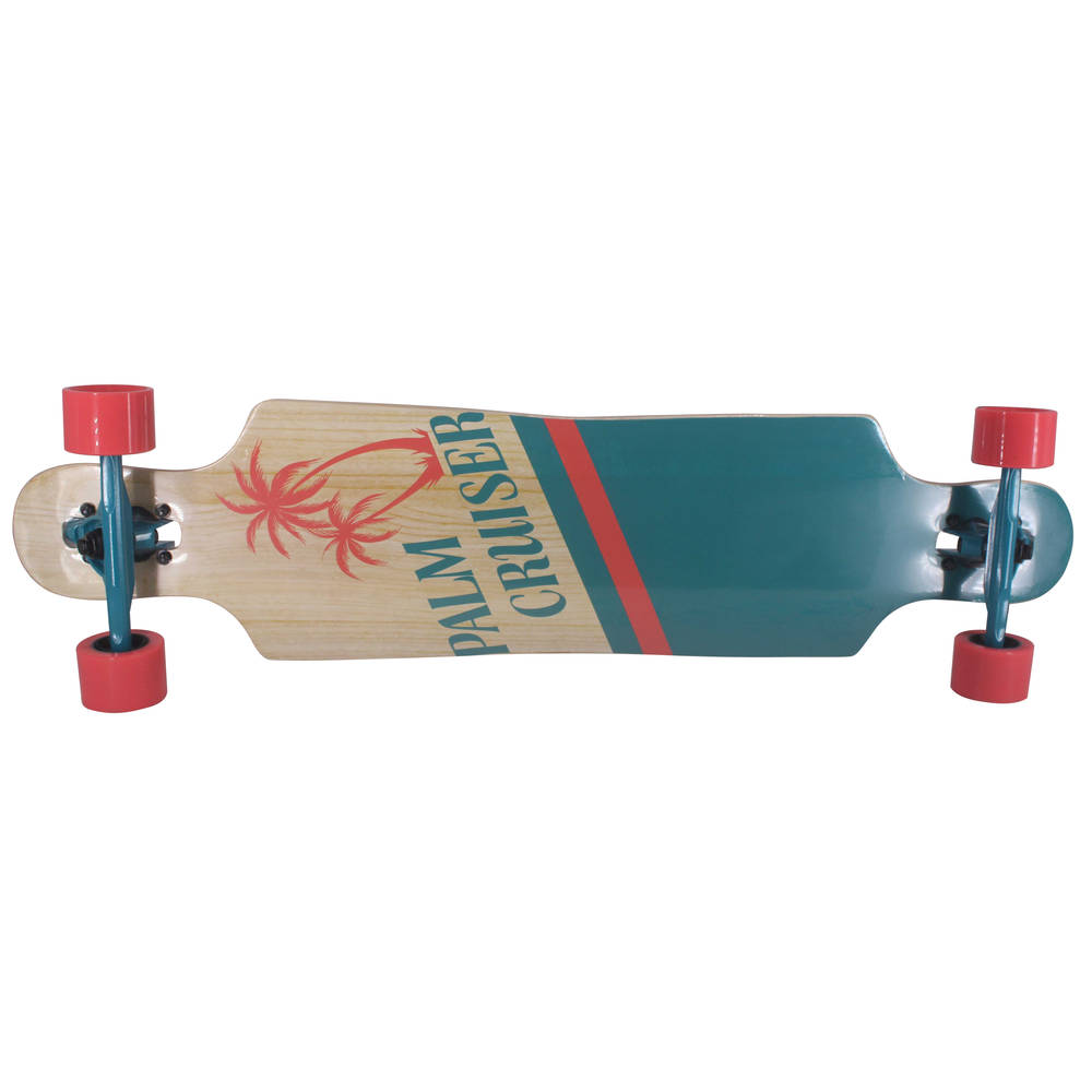Longboard Palm Cruiser - blauw/rood