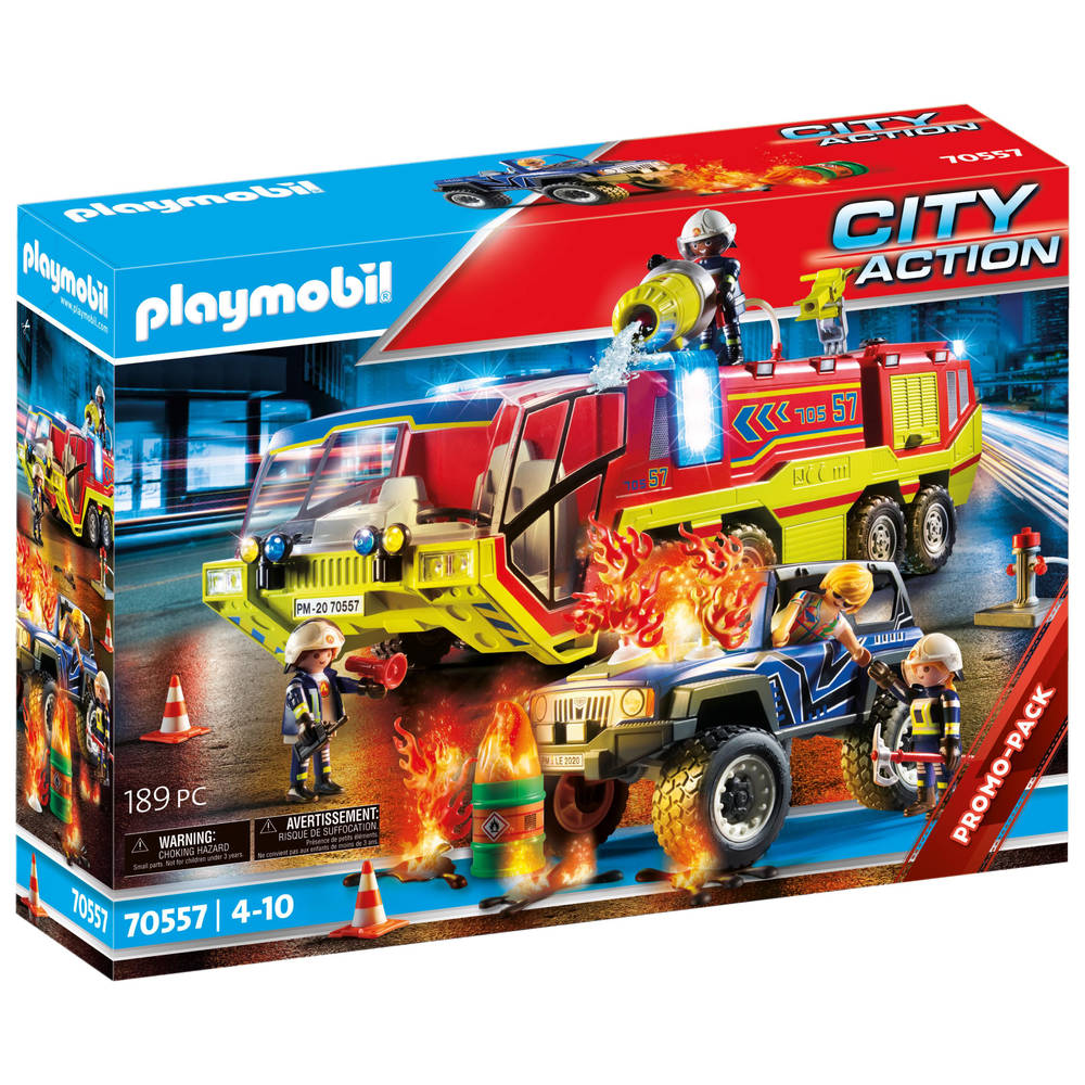 PLAYMOBIL City Action brandweer met brandweerwagen 70557