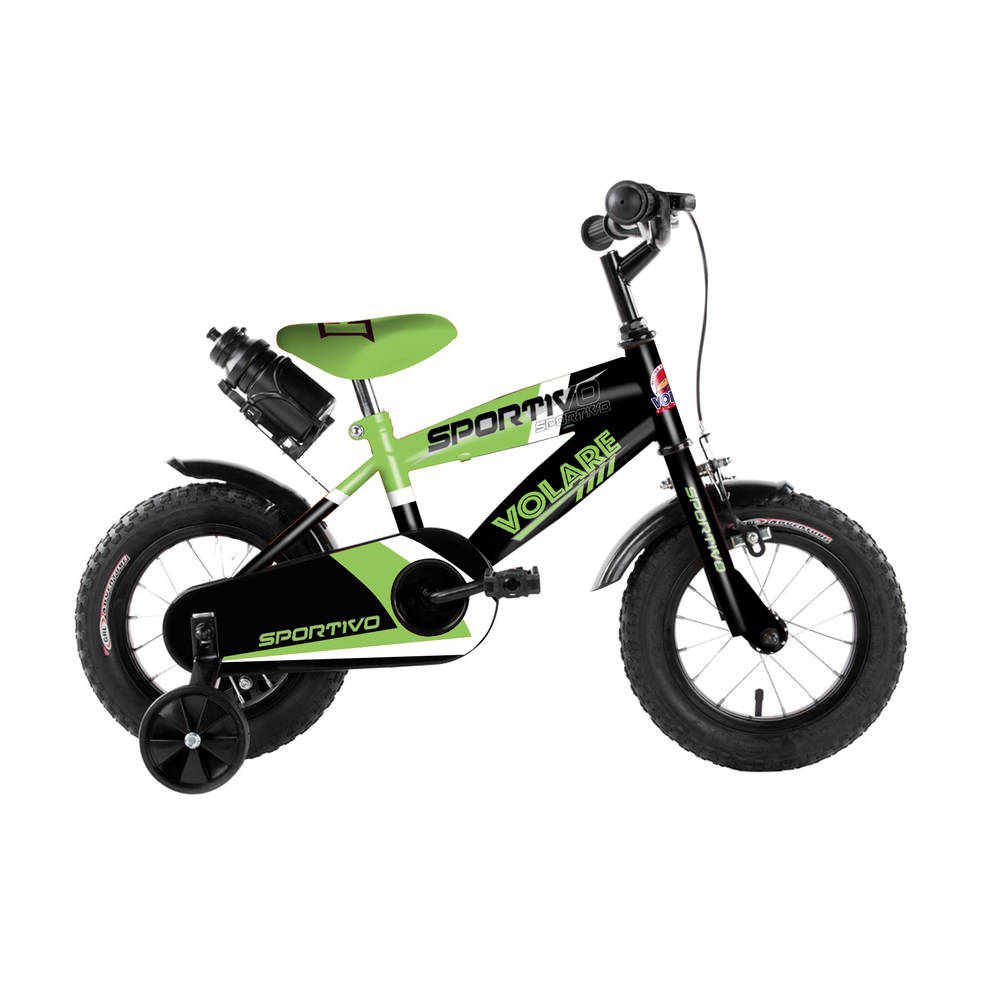 Volare Sportivo kinderfiets - 12 inch - neon groen/zwart