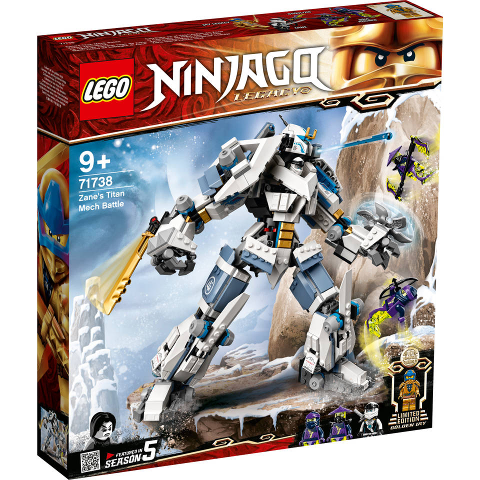 Plak opnieuw redden grafiek LEGO NINJAGO Zane's titanium Mecha duel 71738
