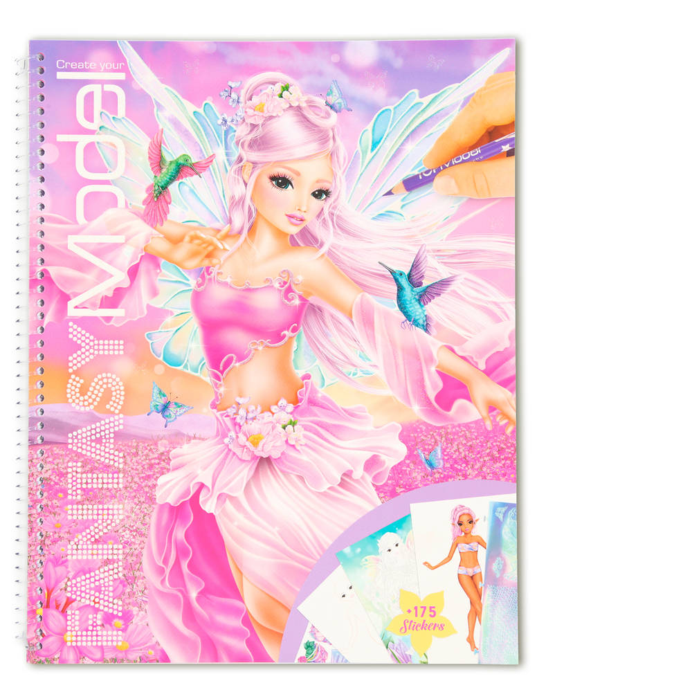 Port astronomie Melodramatisch TOPModel Create your Fantasy Model kleurboek - roze