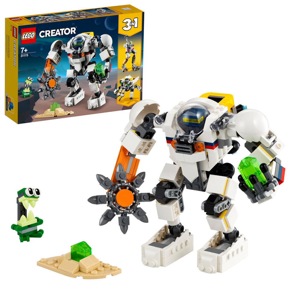 LEGO Creator 3-in-1 ruimtemijnbouw mecha 31115